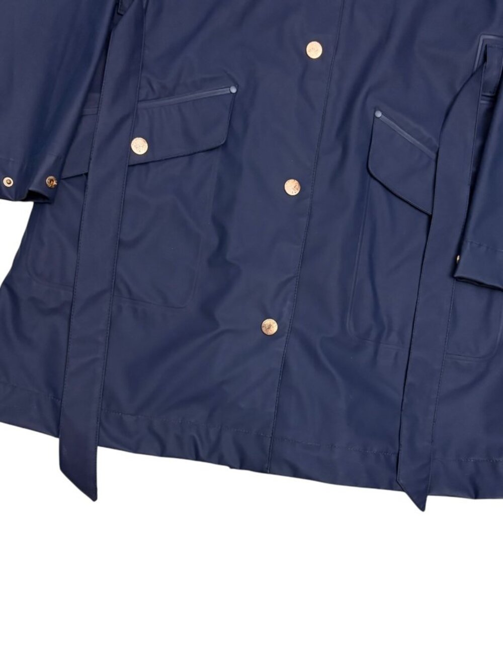 HELLY HANSEN Waterproof Rain Coat Blue Gorpcore Hood Jacket Womens Medium - Picture 8 of 8